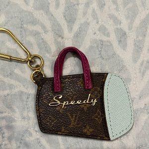 Louis Vuitton Mini Speedy Key Holder Authentic